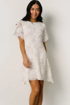 Baltic Born short dresses|Aasha Lace Short Dress | Off White