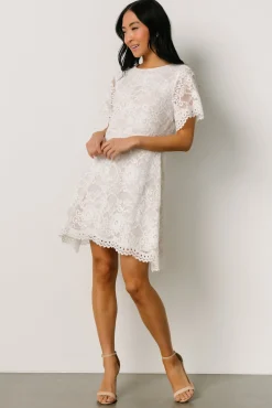 Baltic Born short dresses|Aasha Lace Short Dress | Off White