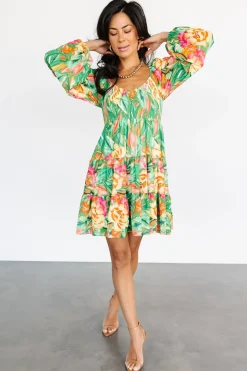 Baltic Born COMING SOON|Acapulco Short Dress | Green Multi Print