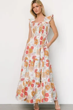 Baltic Born COMING SOON|Adela Maxi Dress | Cream Multi Floral