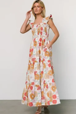 Baltic Born COMING SOON|Adela Maxi Dress | Cream Multi Floral