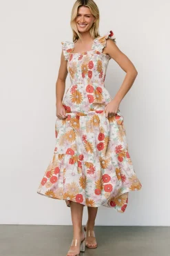 Baltic Born COMING SOON|Adela Maxi Dress | Cream Multi Floral
