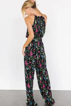 Baltic Born JUMPSUITS + ROMPERS|Alameda Halter Jumpsuit | Black Floral