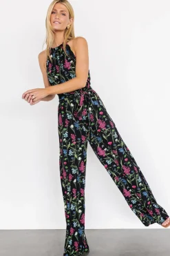 Baltic Born JUMPSUITS + ROMPERS|Alameda Halter Jumpsuit | Black Floral