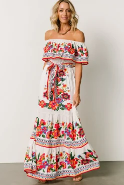 Baltic Born DRESSES|maxi dresses|Alejandra Maxi Dress | Ivory Multi Floral