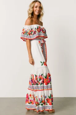 Baltic Born DRESSES|maxi dresses|Alejandra Maxi Dress | Ivory Multi Floral
