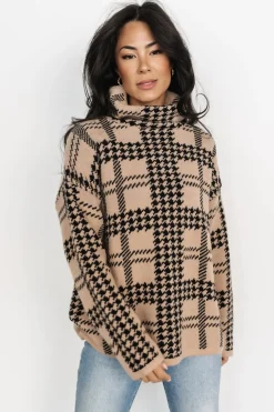 Baltic Born sweaters|WINTER ESSENTIALS|Alexander Turtleneck Sweater | Taupe + Black