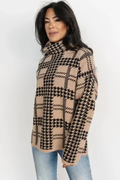 Baltic Born sweaters|WINTER ESSENTIALS|Alexander Turtleneck Sweater | Taupe + Black