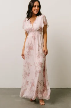 Baltic Born SALE|Alexandria Smocked Maxi Dress | Blush Floral