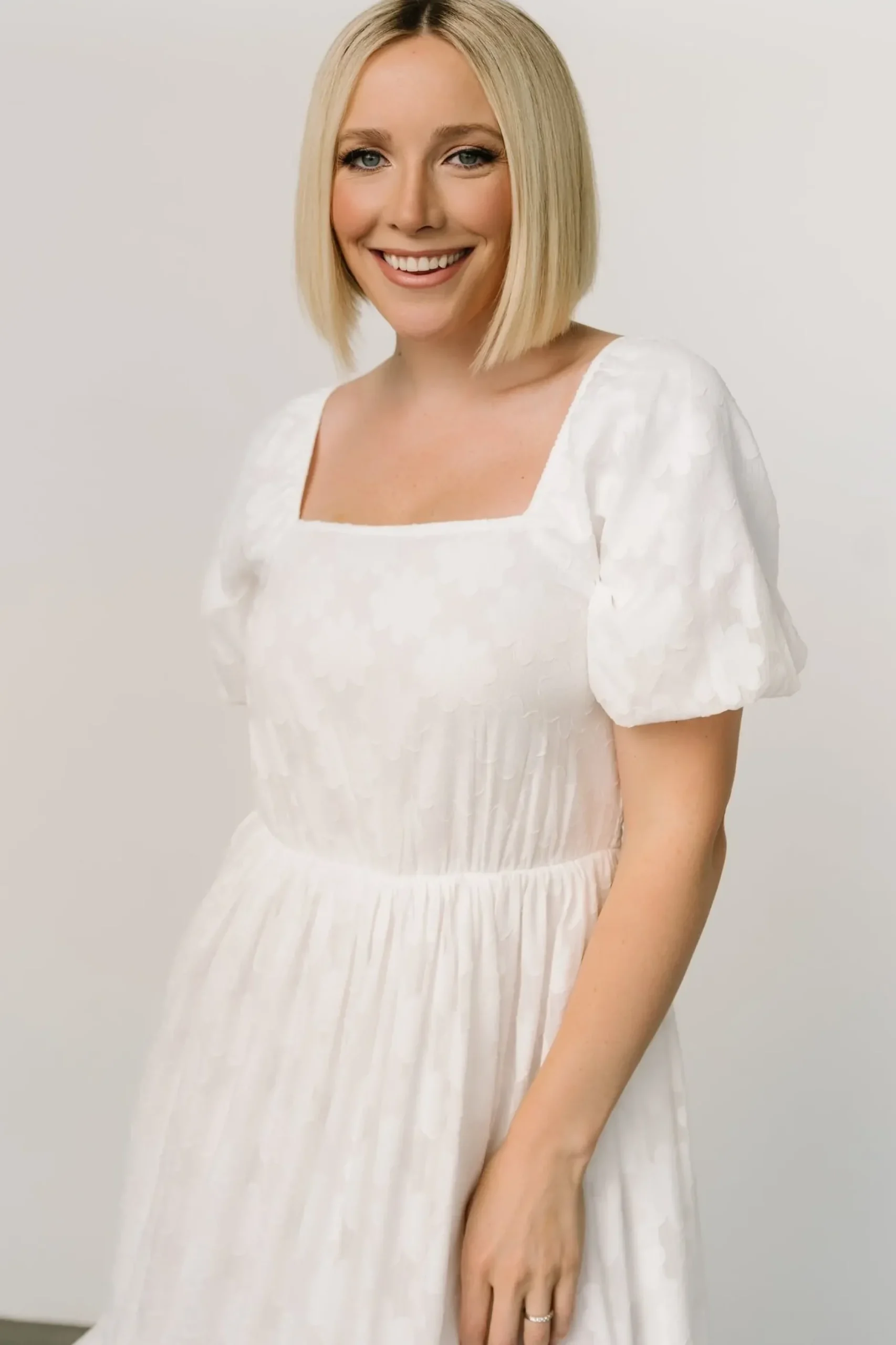 Baltic Born SALE|Alta Jacquard Maxi Dress | Off White