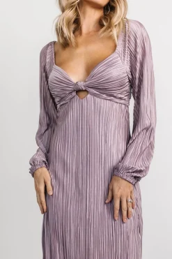 Baltic Born DRESSES|midi dresses|Amani Pleated Midi Dress | Lilac