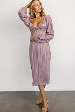 Baltic Born DRESSES|midi dresses|Amani Pleated Midi Dress | Lilac