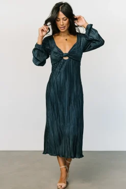 Baltic Born DRESSES|midi dresses|Amani Pleated Midi Dress | Peacock