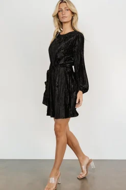 Baltic Born short dresses|Anastasia Velvet Short Dress | Wine Berry