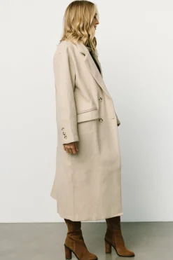 Baltic Born outerwear|WINTER ESSENTIALS|Anderson Double Breasted Coat | Natural