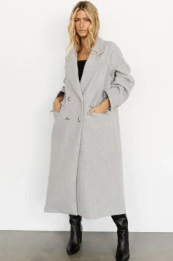 Baltic Born outerwear|WINTER ESSENTIALS|Anderson Double Breasted Coat | Gray