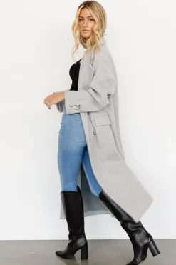 Baltic Born outerwear|WINTER ESSENTIALS|Anderson Double Breasted Coat | Gray