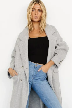 Baltic Born outerwear|WINTER ESSENTIALS|Anderson Double Breasted Coat | Gray