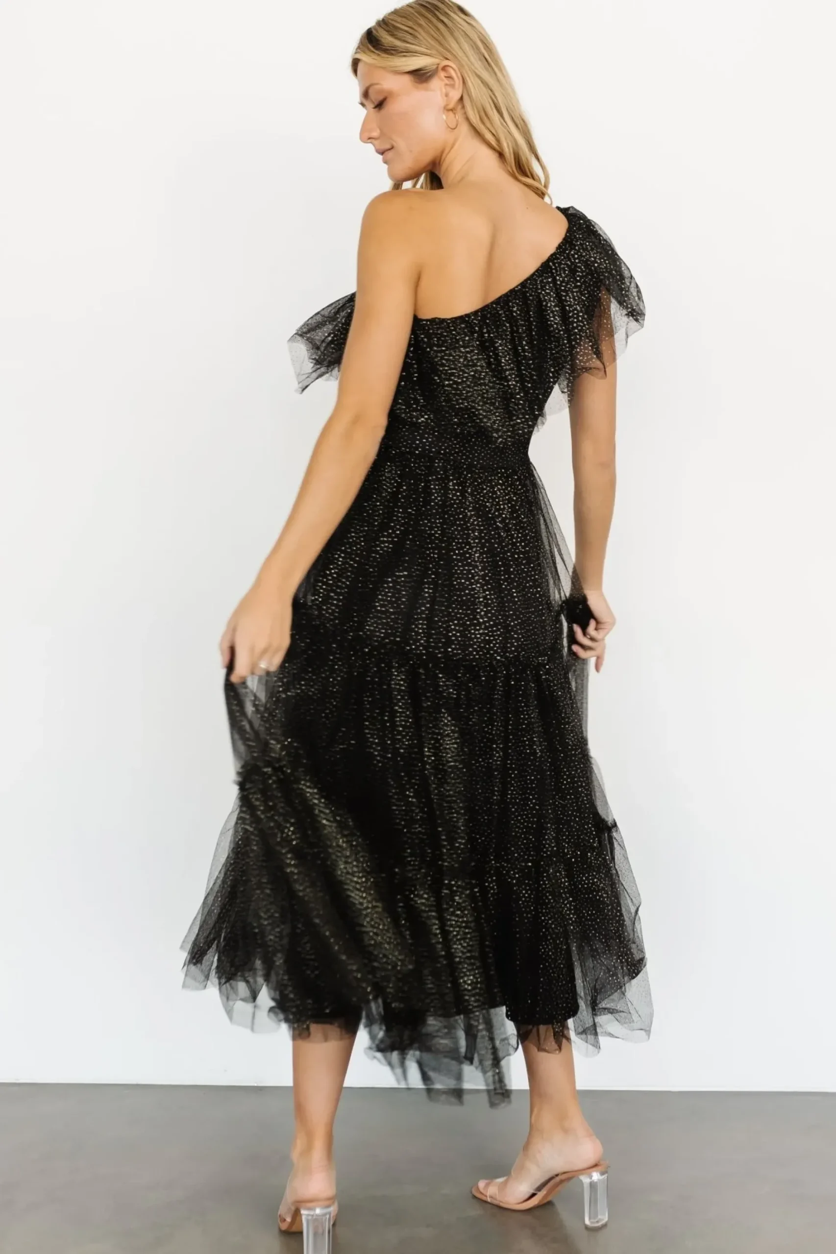 Baltic Born SALE|Anessa Tulle Dress | Black + Gold