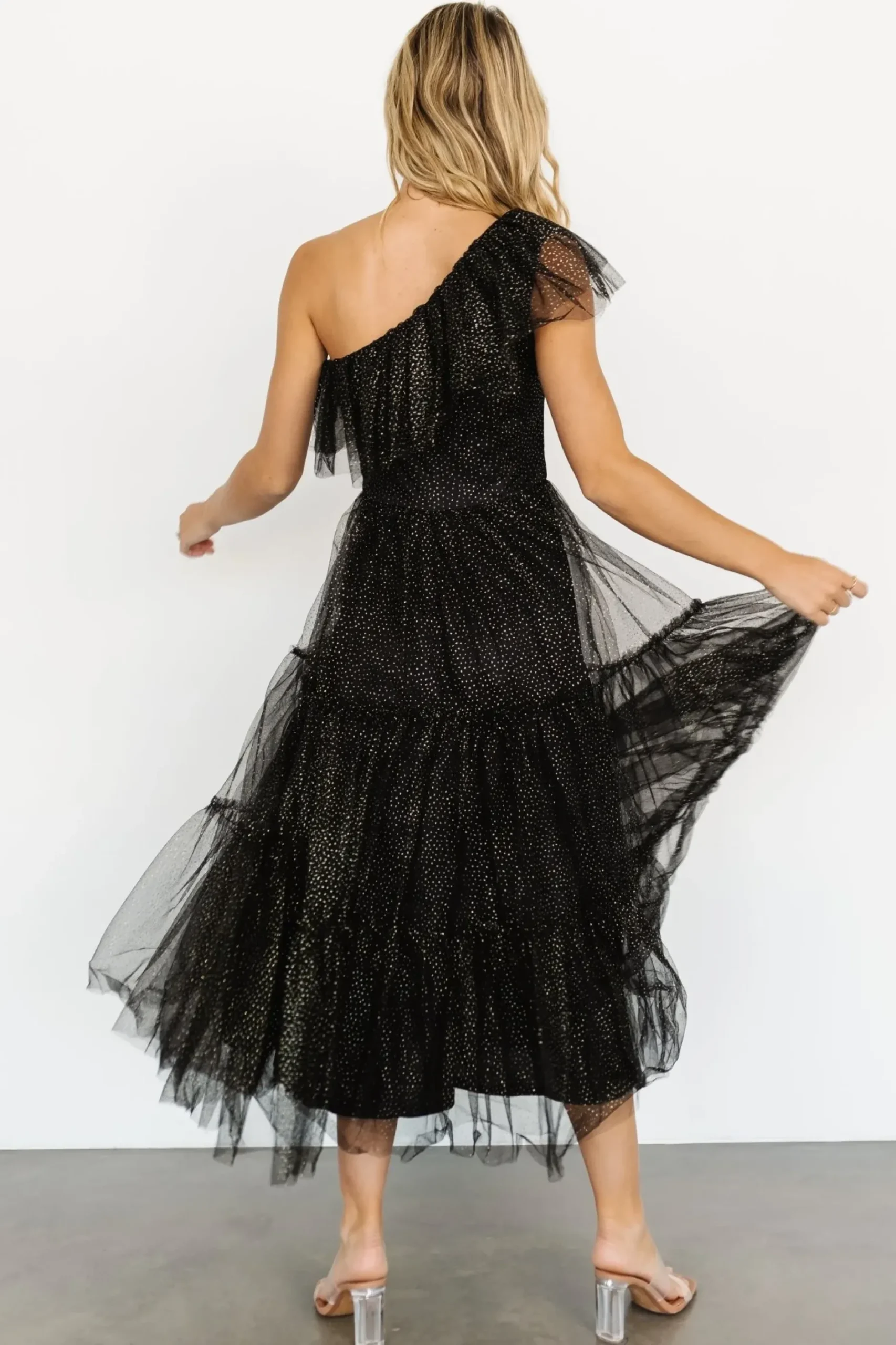 Baltic Born SALE|Anessa Tulle Dress | Black + Gold