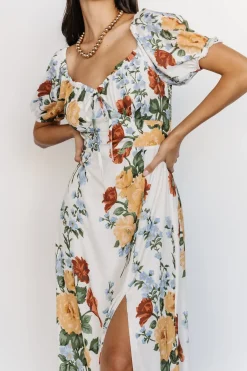 Baltic Born WINTER ESSENTIALS|SALE|Angela Maxi Dress | Off White Multi
