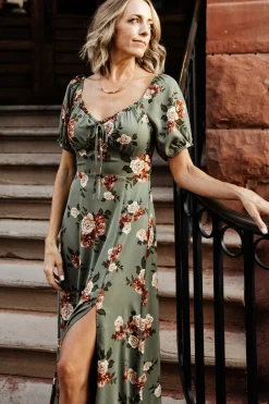 Baltic Born WINTER ESSENTIALS|SALE|Angela Maxi Dress | Olive Rose Floral