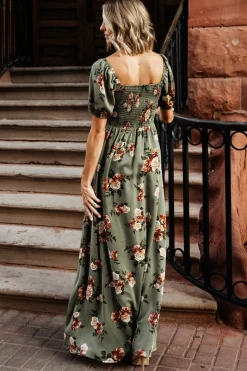 Baltic Born WINTER ESSENTIALS|SALE|Angela Maxi Dress | Olive Rose Floral