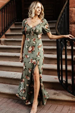 Baltic Born WINTER ESSENTIALS|SALE|Angela Maxi Dress | Olive Rose Floral