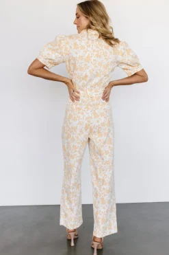 Baltic Born JUMPSUITS + ROMPERS|Annalise Jumpsuit | White + Yellow