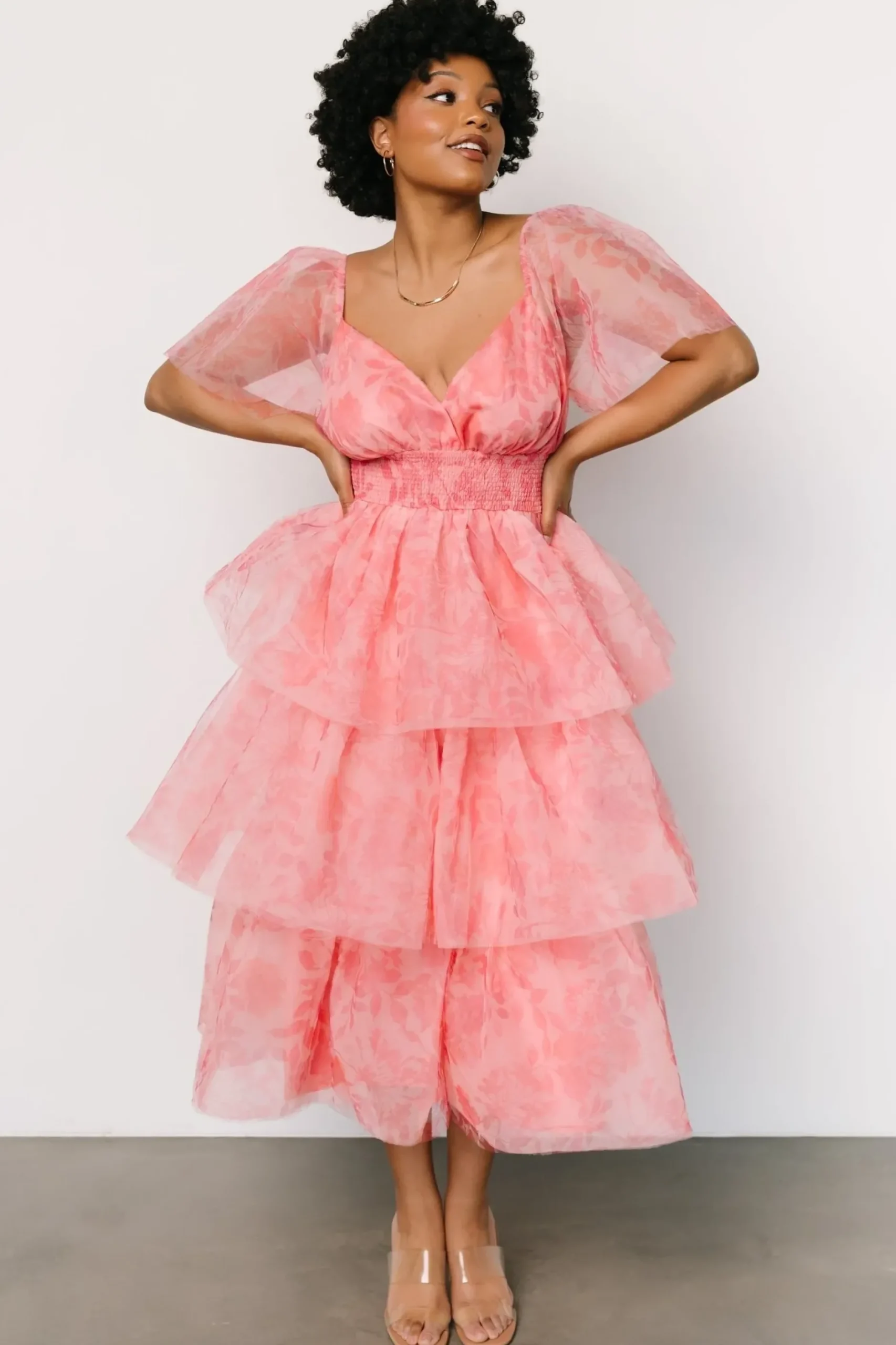 Baltic Born tulle styles|Antoinette Tulle Tiered Dress | Rose Floral