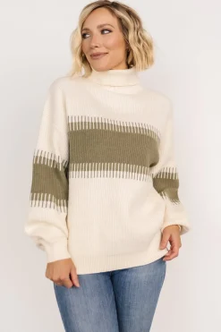 Baltic Born TOPS|sweaters|Antonov Turtle Neck Sweater | Sage + Cream