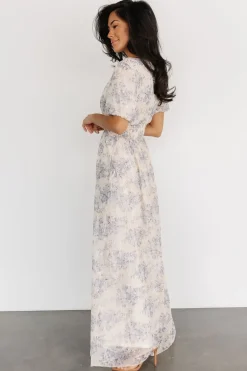 Baltic Born COMING SOON|Ardley Maxi Dress | Cream + Blue