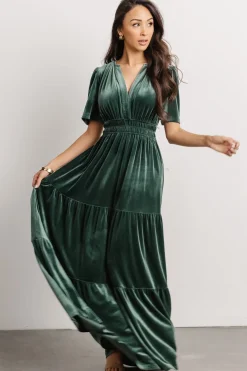 Baltic Born maxi dresses|EXTENDED SIZING|Artemis Velvet Maxi Dress | Deep Lagoon