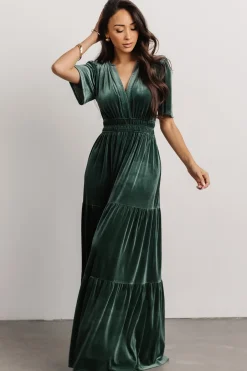 Baltic Born maxi dresses|EXTENDED SIZING|Artemis Velvet Maxi Dress | Deep Lagoon
