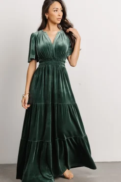 Baltic Born maxi dresses|EXTENDED SIZING|Artemis Velvet Maxi Dress | Deep Lagoon