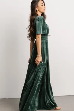 Baltic Born maxi dresses|EXTENDED SIZING|Artemis Velvet Maxi Dress | Deep Lagoon