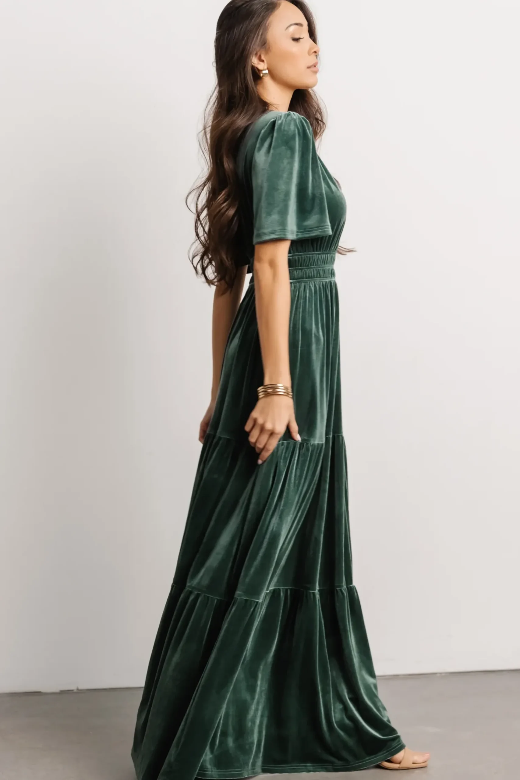 Baltic Born maxi dresses|EXTENDED SIZING|Artemis Velvet Maxi Dress | Deep Lagoon
