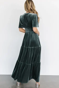 Baltic Born maxi dresses|EXTENDED SIZING|Artemis Velvet Maxi Dress | Eucalyptus