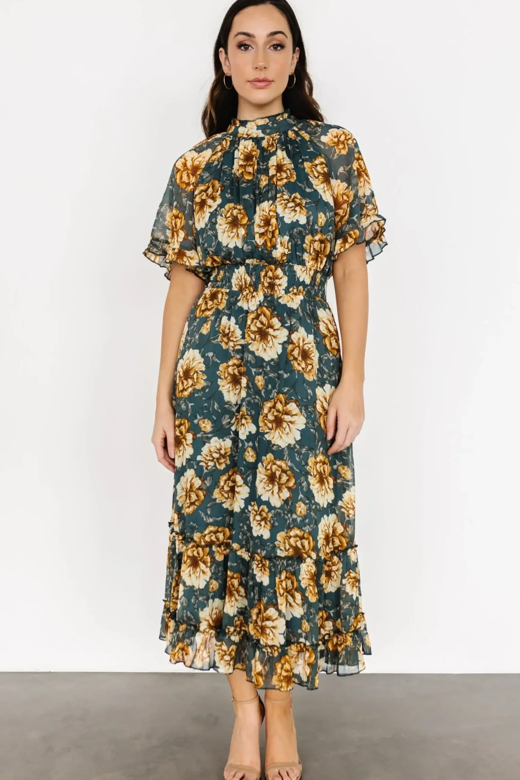 Baltic Born maxi dresses|Ashton Maxi Dress | Topaz + Gold Floral