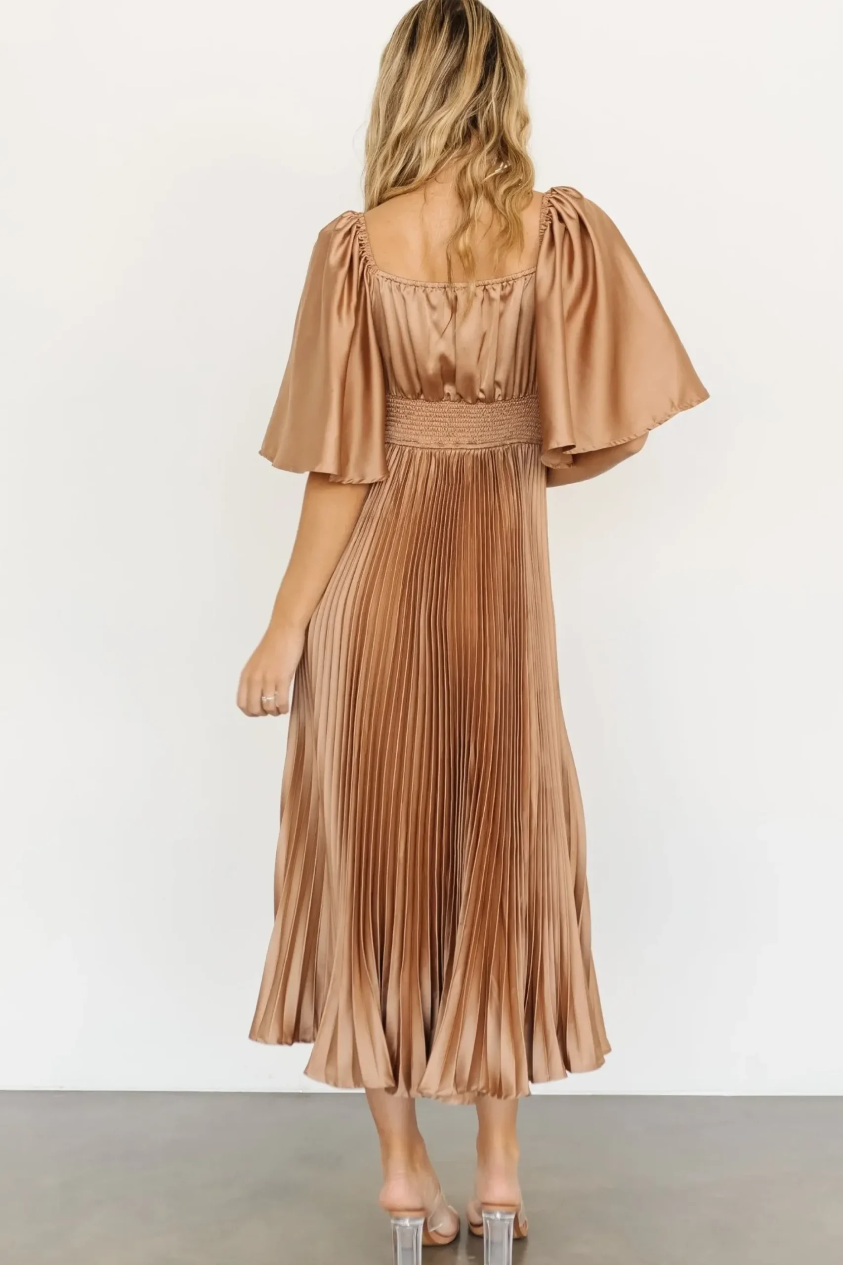 Baltic Born COMING SOON|Aubree Pleated Dress | Champagne