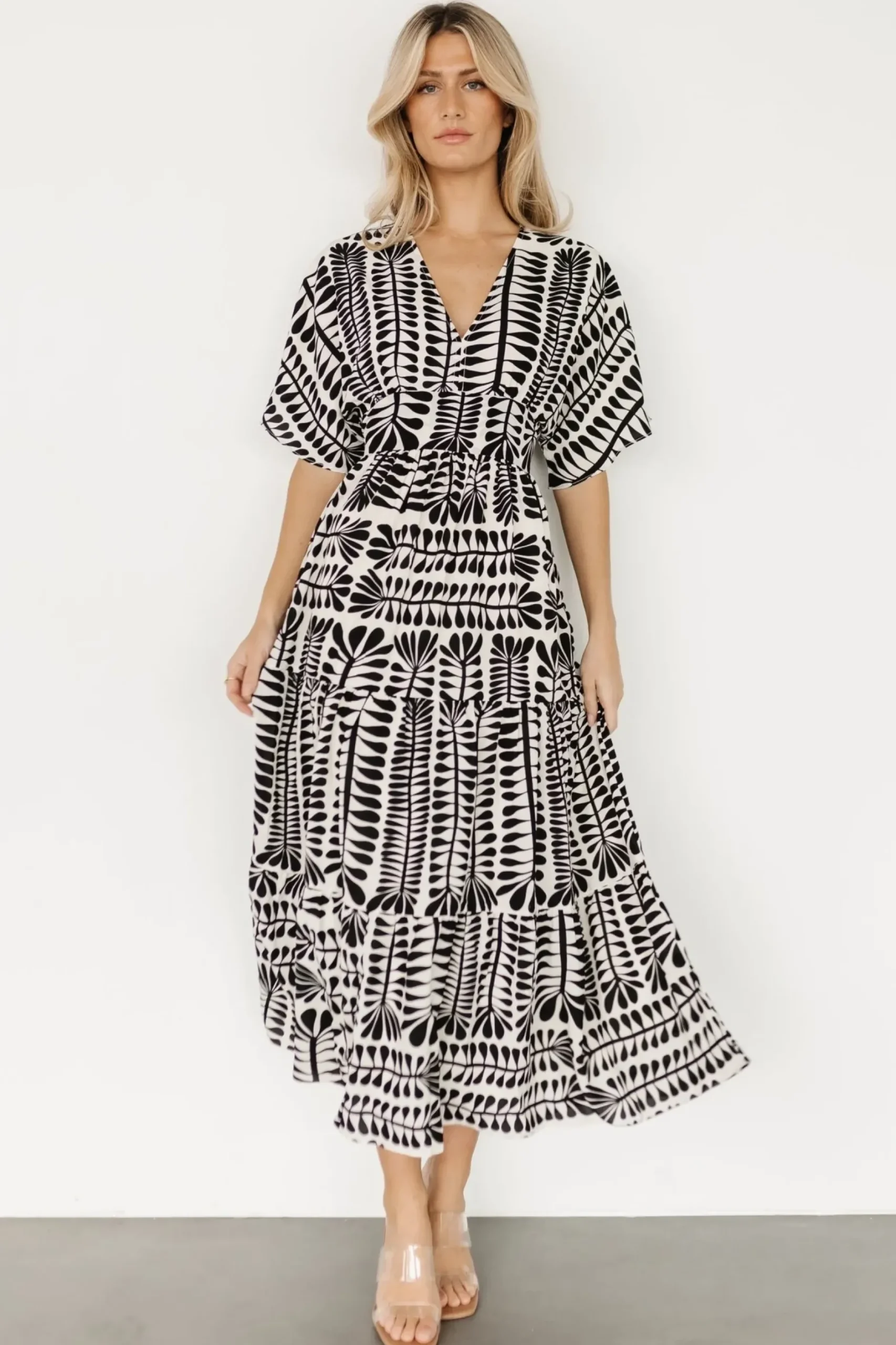 Baltic Born COMING SOON|Austin Kimono Dress | Black Print
