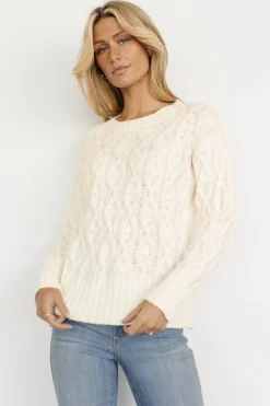 Baltic Born sweaters|Avoriaz Cable Knit Sweater | Ivory