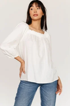 Baltic Born SALE|Aya Woven Top | Off White