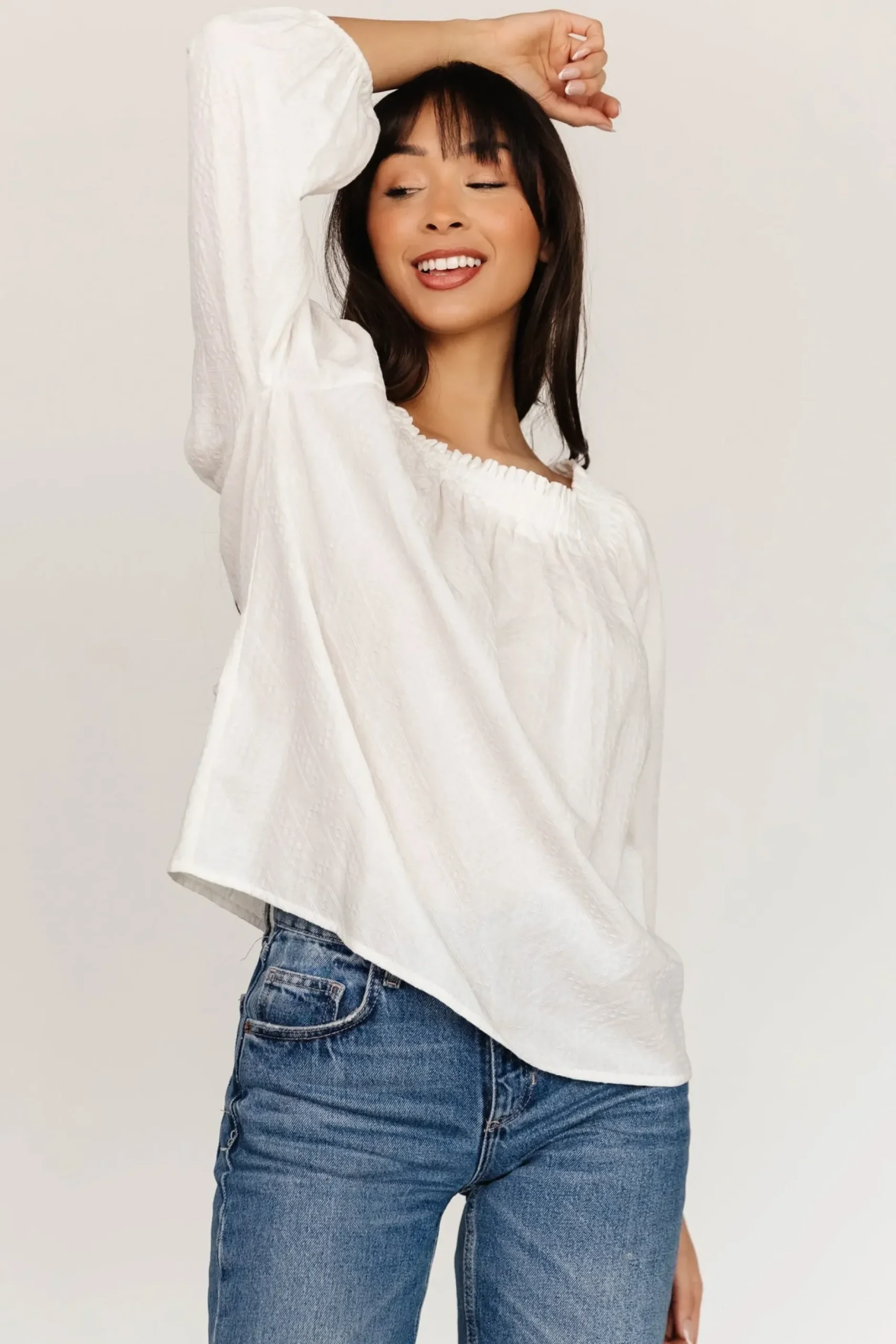 Baltic Born SALE|Aya Woven Top | Off White