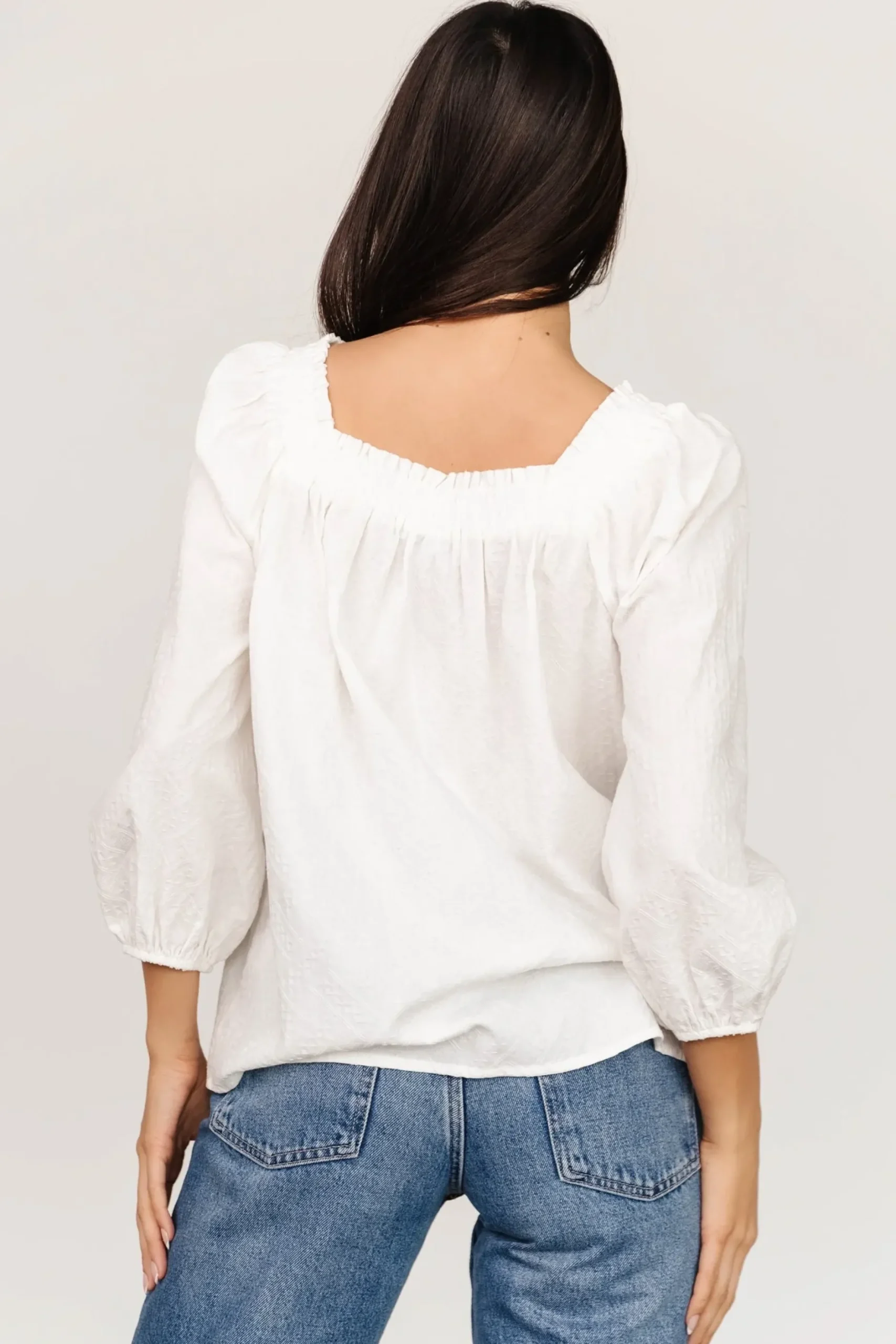 Baltic Born SALE|Aya Woven Top | Off White