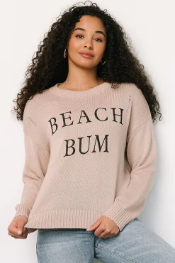 Baltic Born sweaters|Beach Bum Knit Sweater Top | Sand