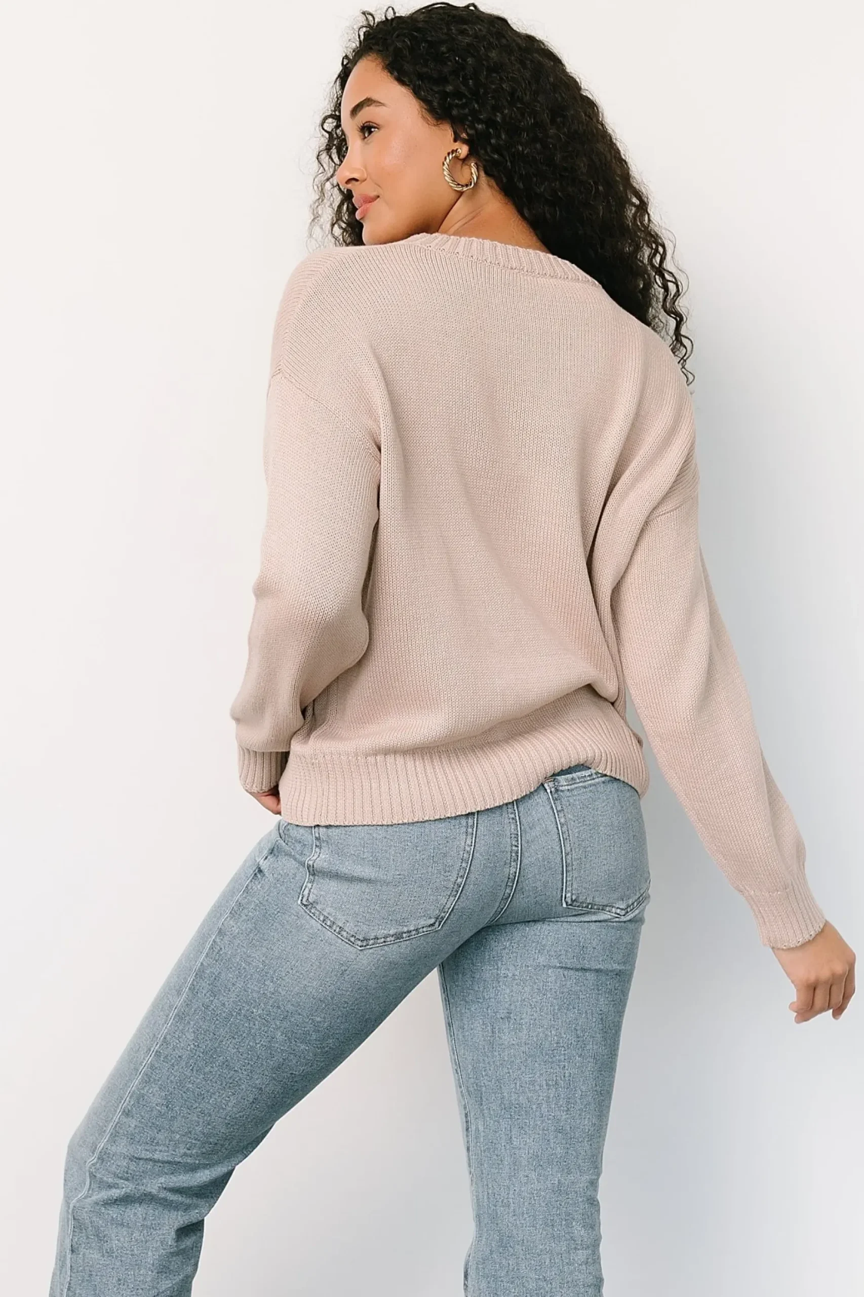 Baltic Born sweaters|Beach Bum Knit Sweater Top | Sand