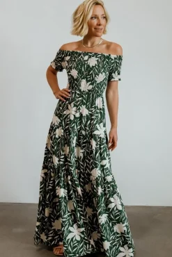 Baltic Born maxi dresses|Becca Smocked Maxi Dress | Green