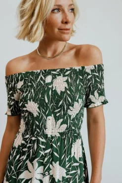 Baltic Born maxi dresses|Becca Smocked Maxi Dress | Green