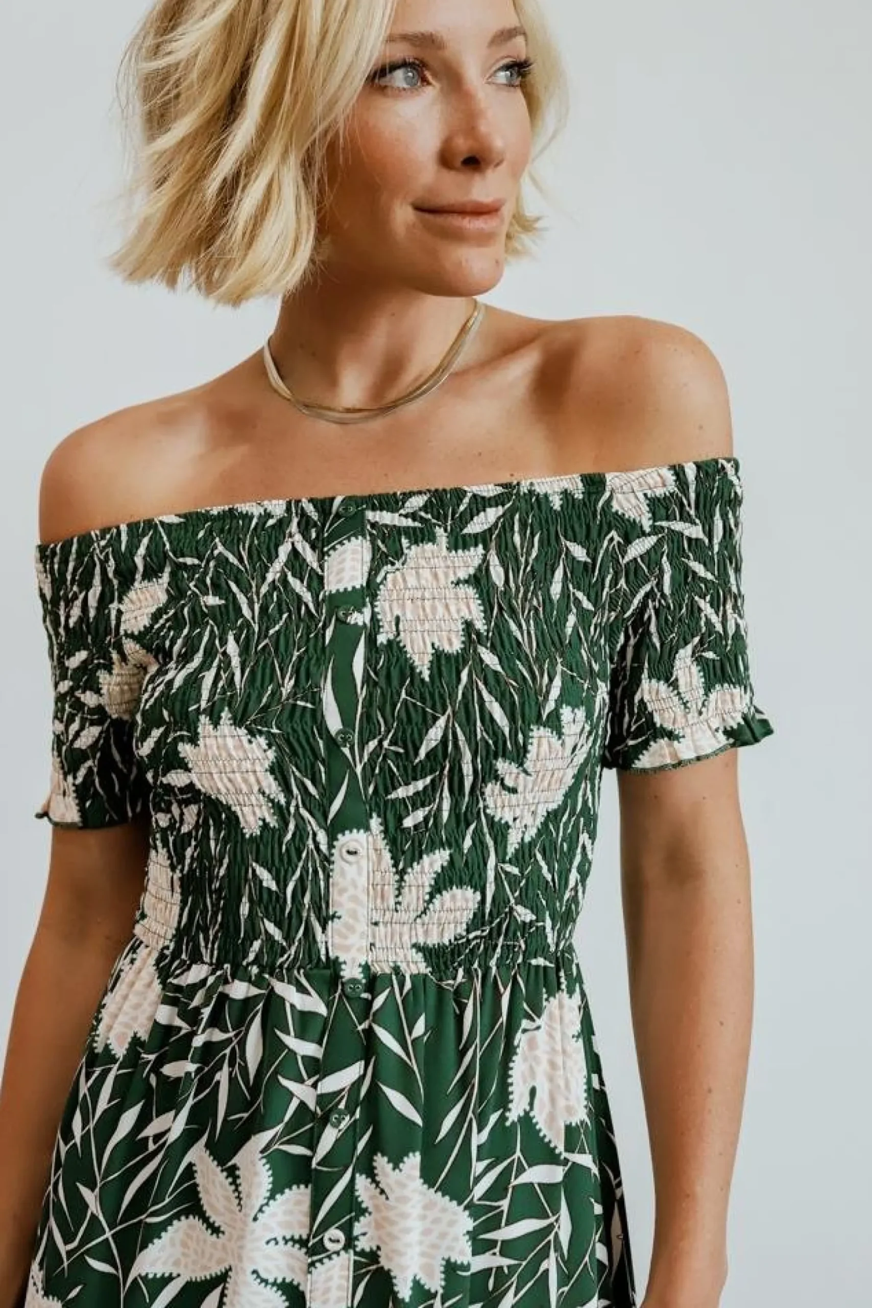 Baltic Born maxi dresses|Becca Smocked Maxi Dress | Green